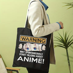Anime Print Shoulder Bag Lightweight Storage Bag