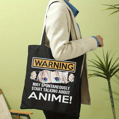 Anime Print Shoulder Bag Lightweight Storage Bag