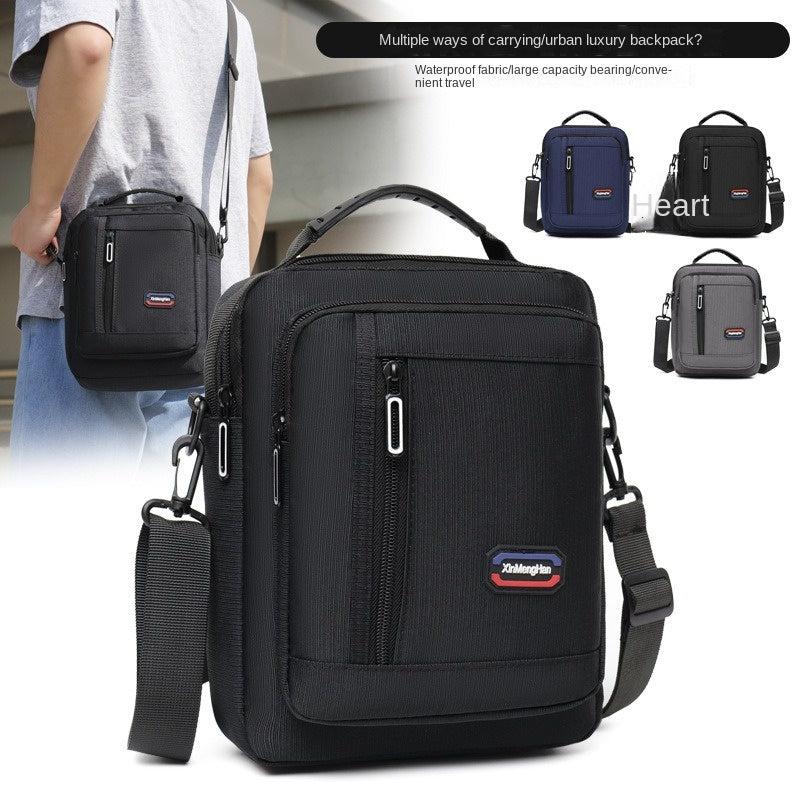 Men's Casual Crossbody Bag Vertical Shoulder Travel Messenger Bag
