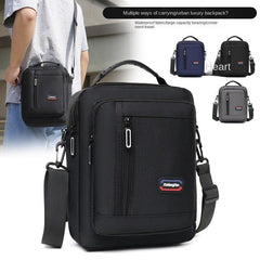 Men's Casual Crossbody Bag Vertical Shoulder Travel Messenger Bag
