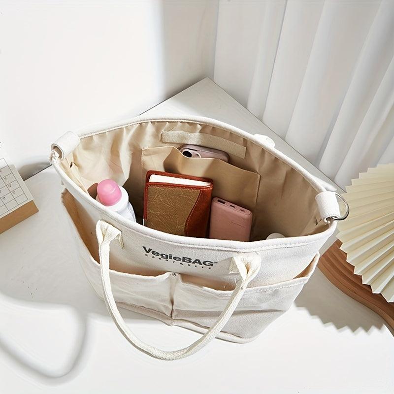 Canvas Lunch Box Bag For Women Pocket Go Out Mommy Bag