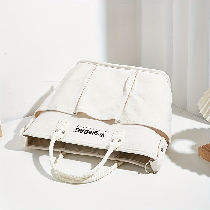 Canvas Lunch Box Bag For Women Pocket Go Out Mommy Bag