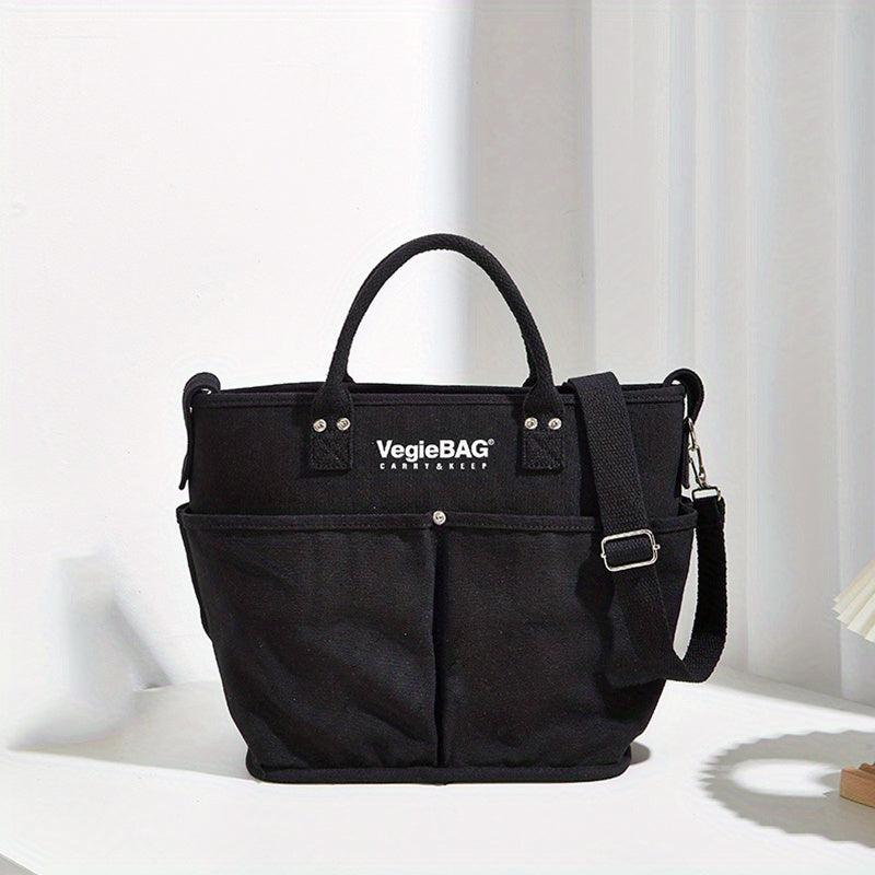 Canvas Lunch Box Bag For Women Pocket Go Out Mommy Bag