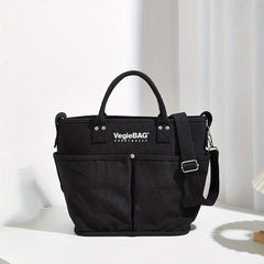 Canvas Lunch Box Bag For Women Pocket Go Out Mommy Bag