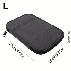 Family Passport Holder Travel Organizer Case with Zip