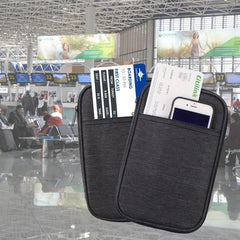 Family Passport Holder Travel Organizer Case with Zip