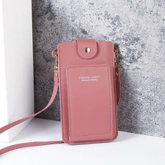 Minimalist Solid Shoulder Bag Crossbody Bag All Match Mobile Phone Bag