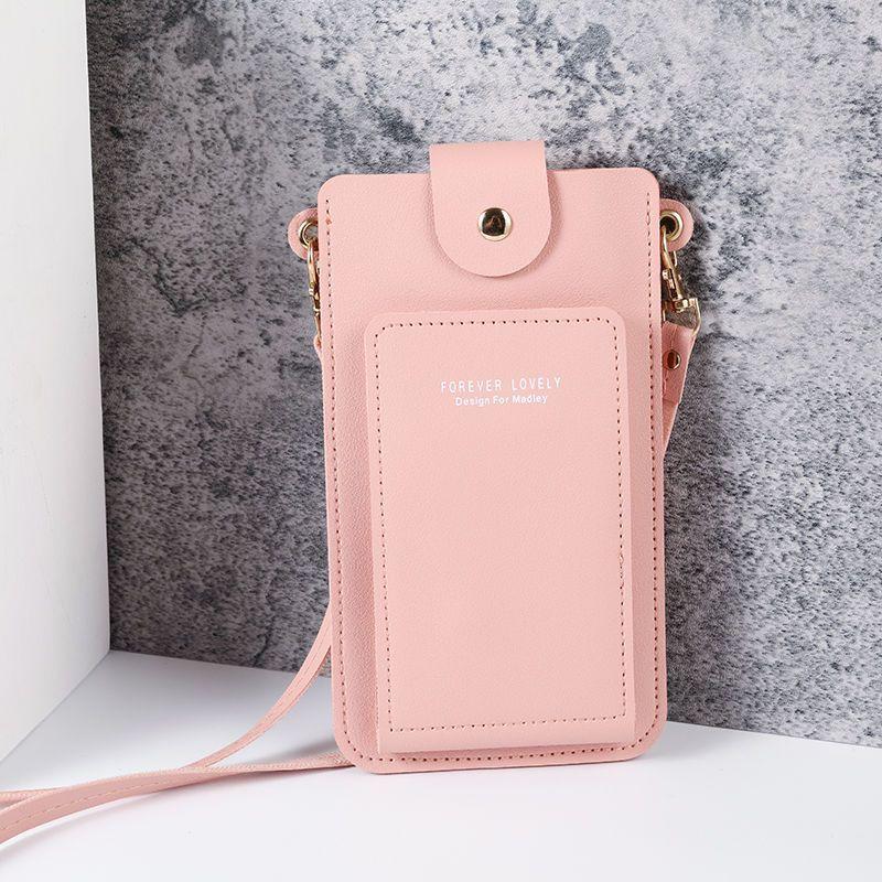 Minimalist Solid Shoulder Bag Crossbody Bag All Match Mobile Phone Bag