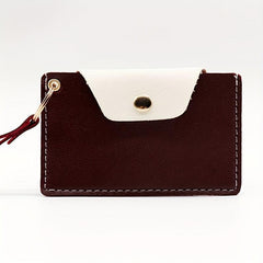 Colorblock Card Case Slim Credit Card Holder Coin Purse