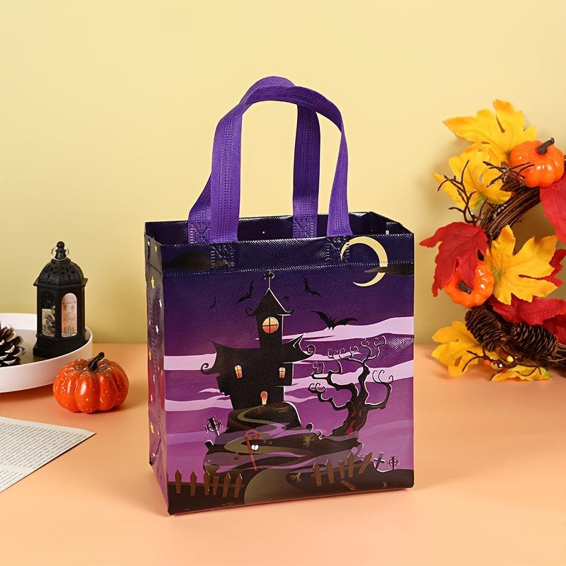 Cartoon Halloween Pattern Handbag - Lightweight Candy Bag