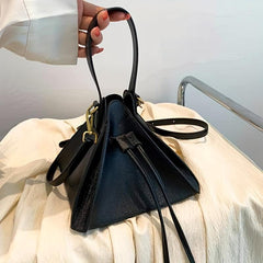 Triangle Drawstring Handbag Crossbody Bag for Lipstick & Coin