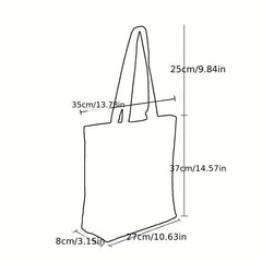 Dog Painting Print Tote Bag Lightweight Travel Shoulder Bag Reusable