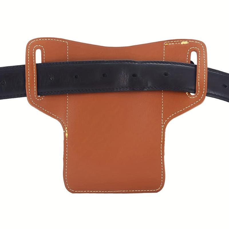 Vintage Faux Leather Belt Bag Phone Bag Travel Sports Waist Bag