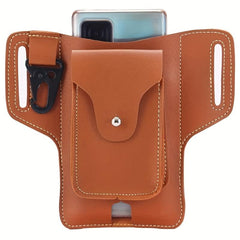 Vintage Faux Leather Belt Bag Phone Bag Travel Sports Waist Bag