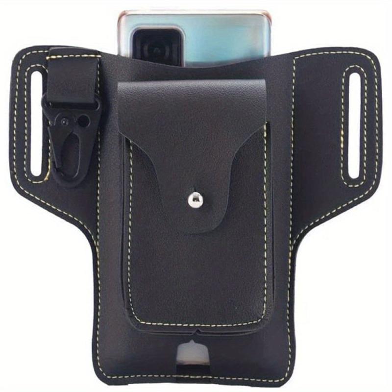 Vintage Faux Leather Belt Bag Phone Bag Travel Sports Waist Bag