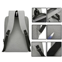 Waterproof Casual Business Laptop Backpack with USB Charging Port