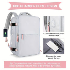 Large Capacity Travel Backpack for Short Distance Business Trips