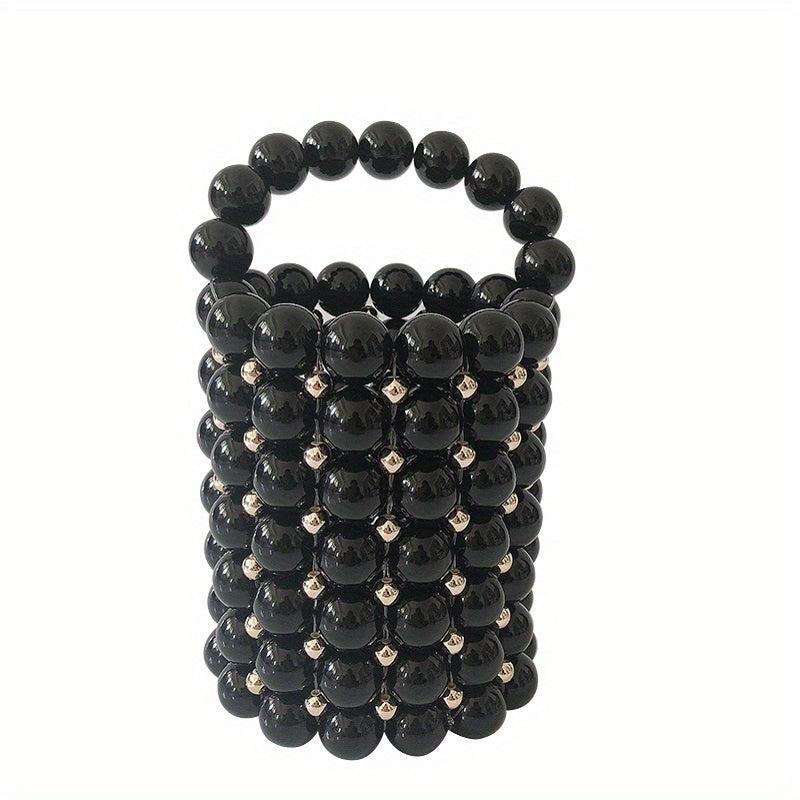 Faux Pearl Barrel Bag for Party