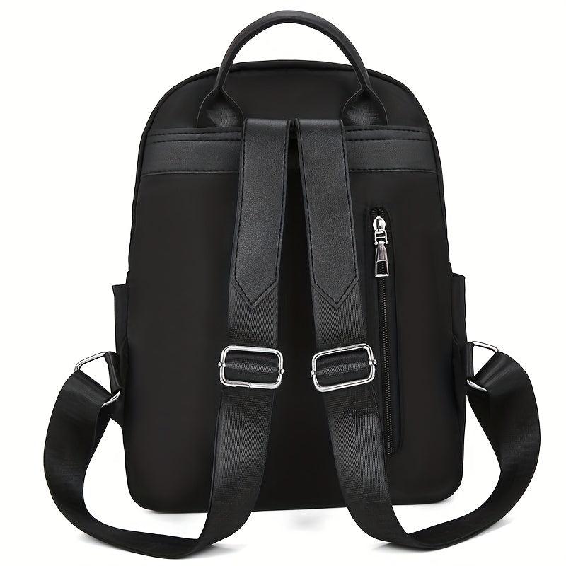 Rivet Decor Solid Casual Backpack For Travel