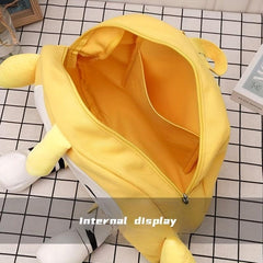 Cartoon Shape Handbag Yellow Sling Bag Casual Single Shoulder Bag