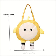 Cartoon Shape Handbag Yellow Sling Bag Casual Single Shoulder Bag