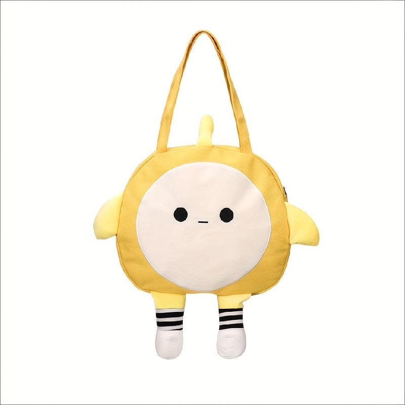 Cartoon Shape Handbag Yellow Sling Bag Casual Single Shoulder Bag