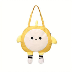 Cartoon Shape Handbag Yellow Sling Bag Casual Single Shoulder Bag