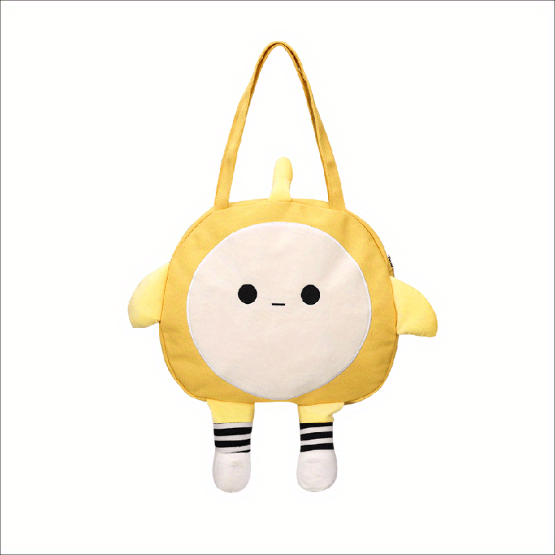 Cartoon Shape Handbag Yellow Sling Bag Casual Single Shoulder Bag
