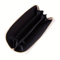 Halloween Skull Zipper Handbag Wallet Clutch Bag