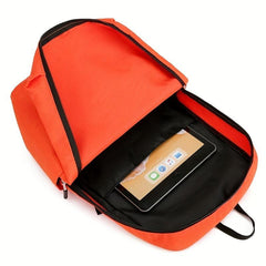 Solid Backpack for Students Outdoor Sports Bag Commuter Students Backpack