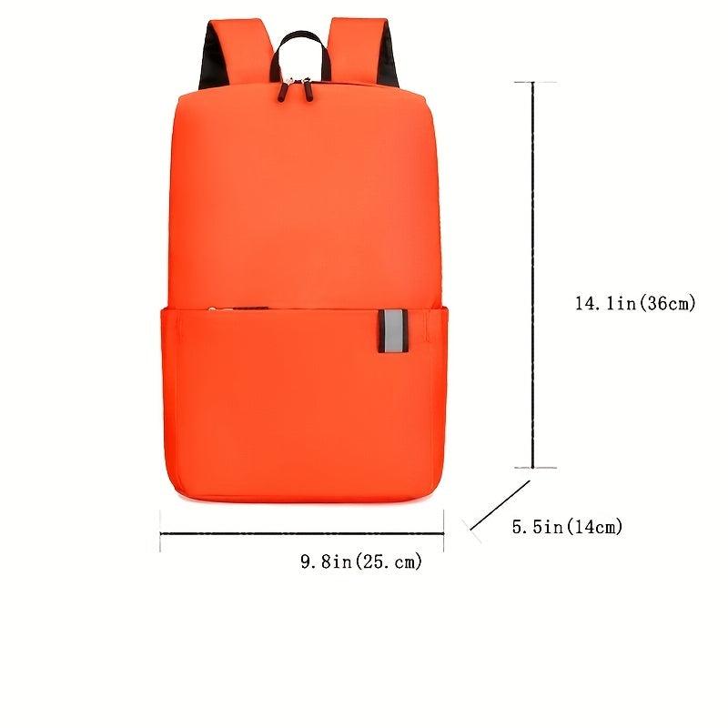 Solid Backpack for Students Outdoor Sports Bag Commuter Students Backpack