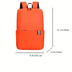 Solid Backpack for Students Outdoor Sports Bag Commuter Students Backpack