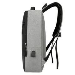 Casual Backpack USB Charging Port Laptop Bag Business Double Shoulder Bag
