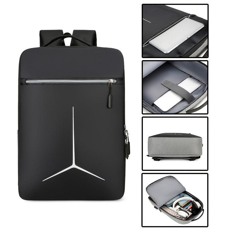 Casual Backpack USB Charging Port Laptop Bag Business Double Shoulder Bag