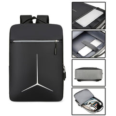 Casual Backpack USB Charging Port Laptop Bag Business Double Shoulder Bag