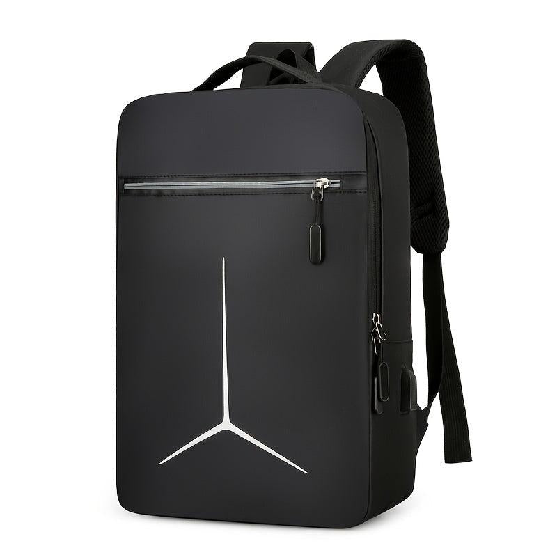 Casual Backpack USB Charging Port Laptop Bag Business Double Shoulder Bag