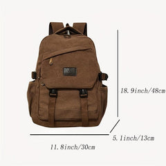 Vintage Canvas Backpack for Men, Fits 39-62cm Laptop