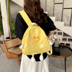 Cheese Shape Backpack Girls Women's Sweet Fashionable Backpack