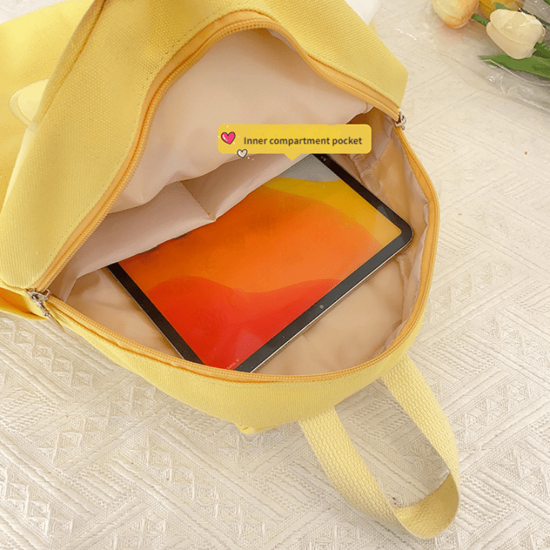 Cheese Shape Backpack Girls Women's Sweet Fashionable Backpack