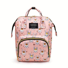 Cartoon Pattern Schoolbag Student's Backpack Bear & Bunny Styles