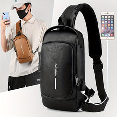 Anti Theft Crossbody Sling Bag With USB Charging Port Waterproof