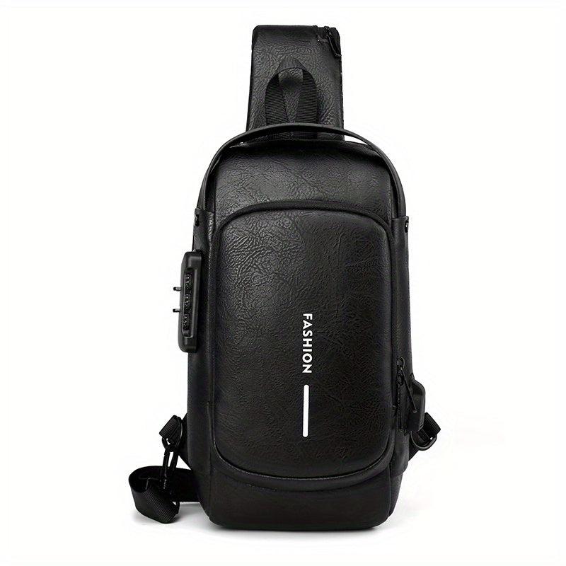 Anti Theft Crossbody Sling Bag With USB Charging Port Waterproof