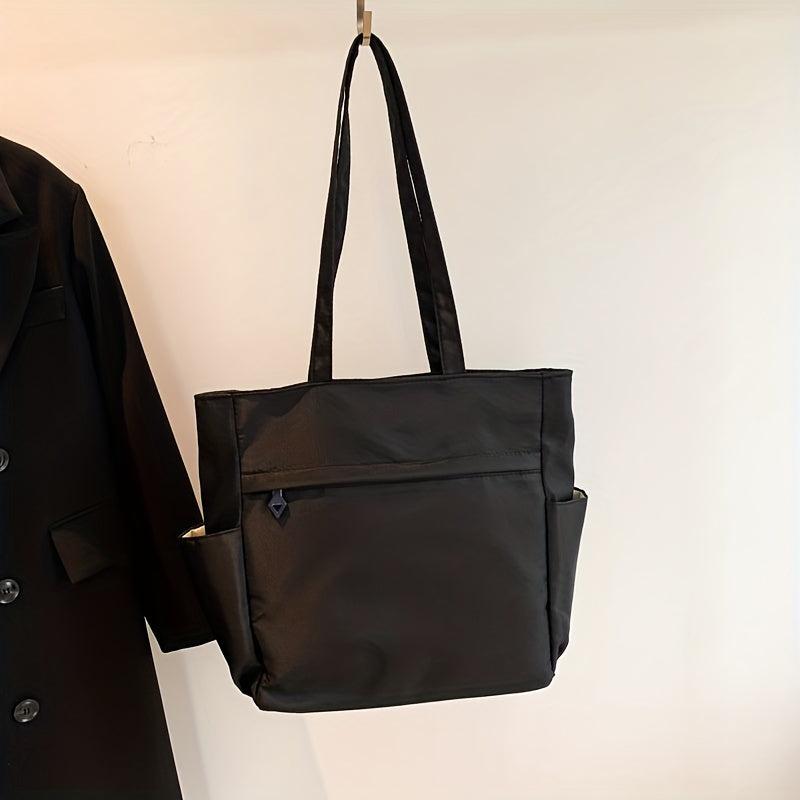 Men's Minimalism Handbag Casual Shoulder Bag For Travel Work Canvas Shopper Bag