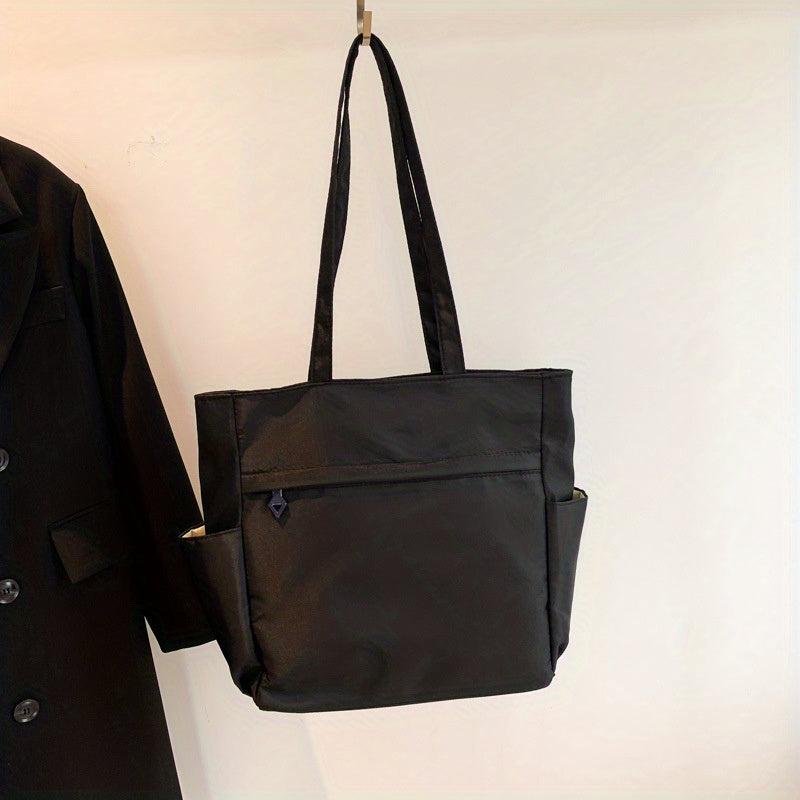 Men's Minimalism Handbag Casual Shoulder Bag For Travel Work Canvas Shopper Bag