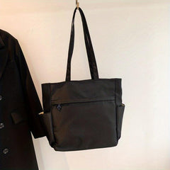 Men's Minimalism Handbag Casual Shoulder Bag For Travel Work Canvas Shopper Bag