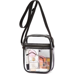 Clear Tote Bag Stadium Approved with Shoulder Strap Zipper Closure