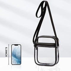 Clear Tote Bag Stadium Approved with Shoulder Strap Zipper Closure