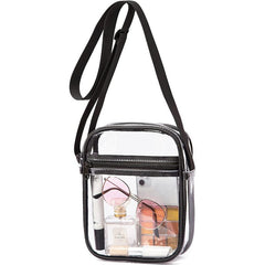 Clear Tote Bag Stadium Approved with Shoulder Strap Zipper Closure