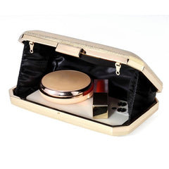 Glitter Evening Box Bag Small Clutch Purse for Party & Wedding
