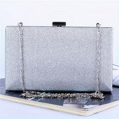 Glitter Evening Bag Chain Clutch Purse for Wedding Prom